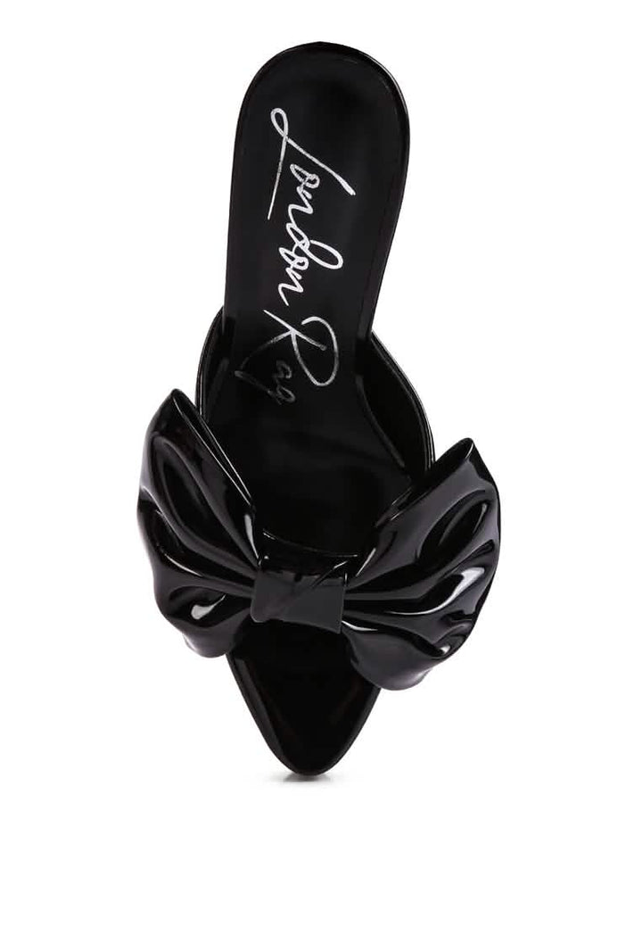 Chic Bow-Embellished Platform Heels for Glamorous Nights Ruby Smudge