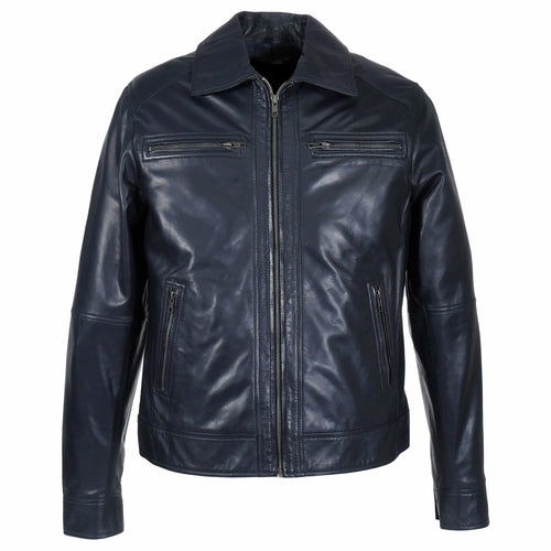 Mens Cameron Leather Jacket - Capri Clothes