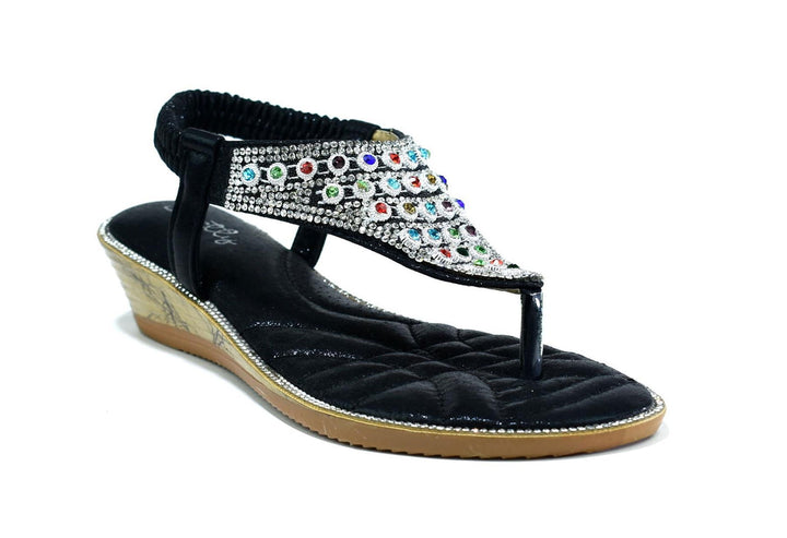 Multigem Slingback Black - Capri Clothes