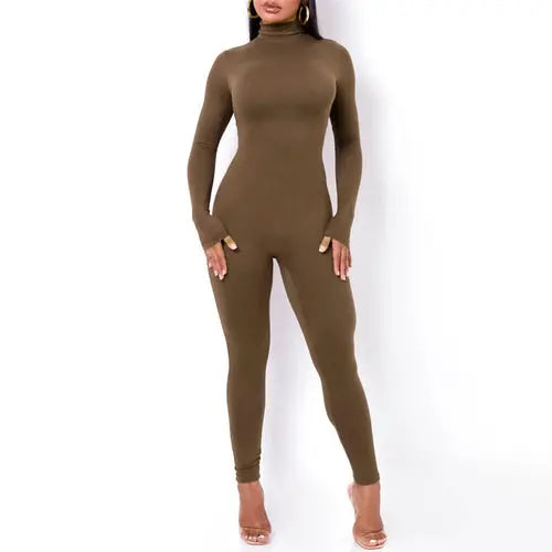 Sleek Compression Fitness Bodysuit Silver Sam