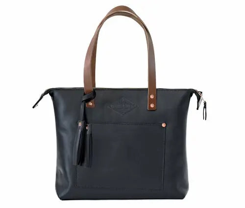 Timeless Elegance Leather Tote Bag Olive Iolaus