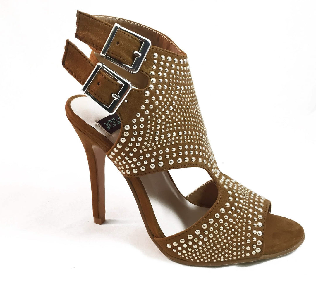 Elegant Gold Strapped High Heels Azure Ophion