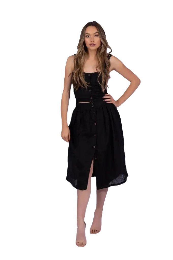 Penelope Skirt | Black - Capri Clothes