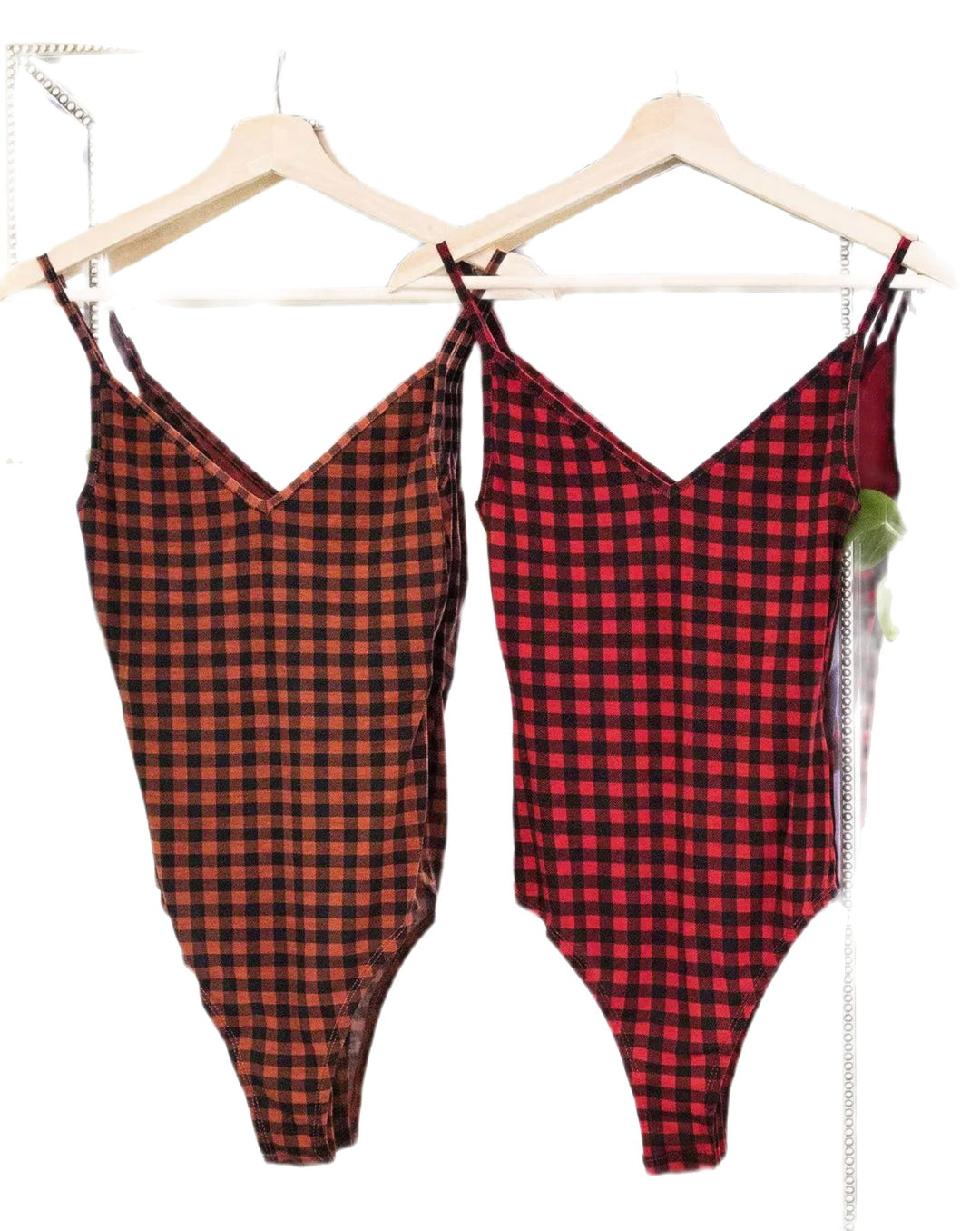 Pretty in Plaid Bodysuit - Capri Clothes