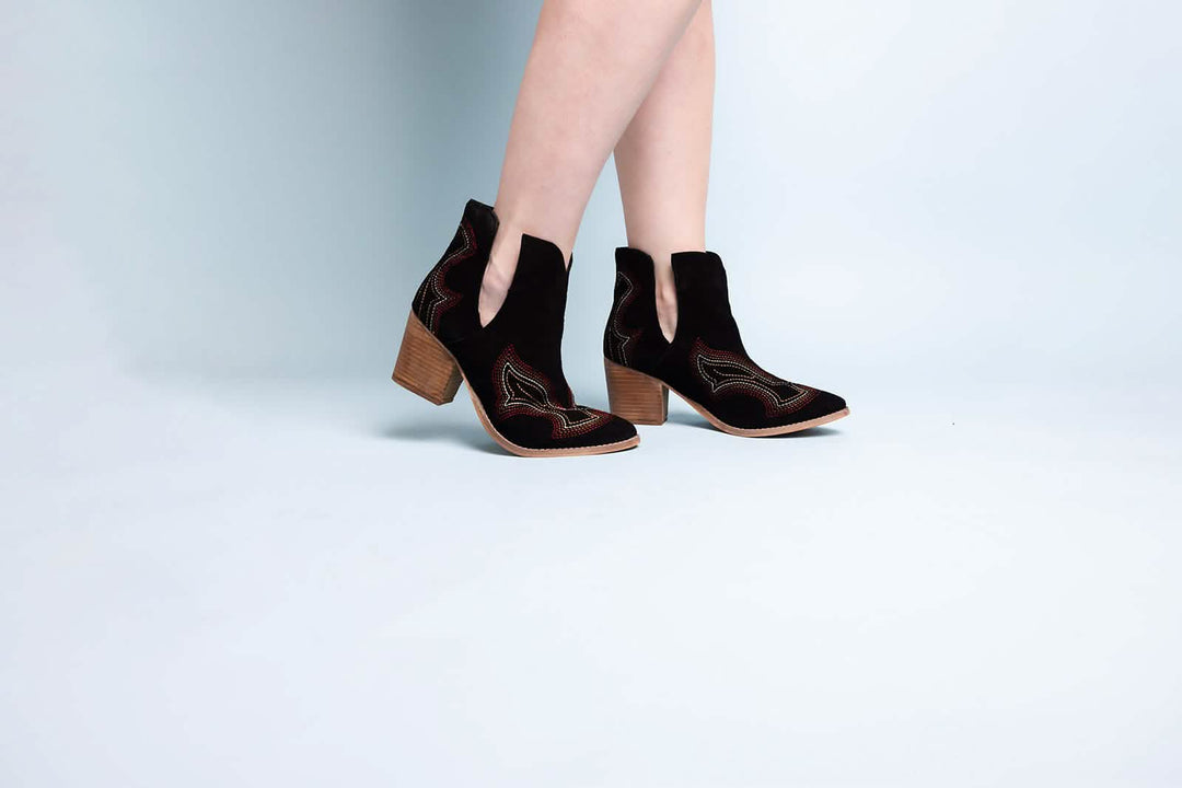 Magenta Journee Ankle Booties - Stylish Comfort with a Western Twist Copper Maple