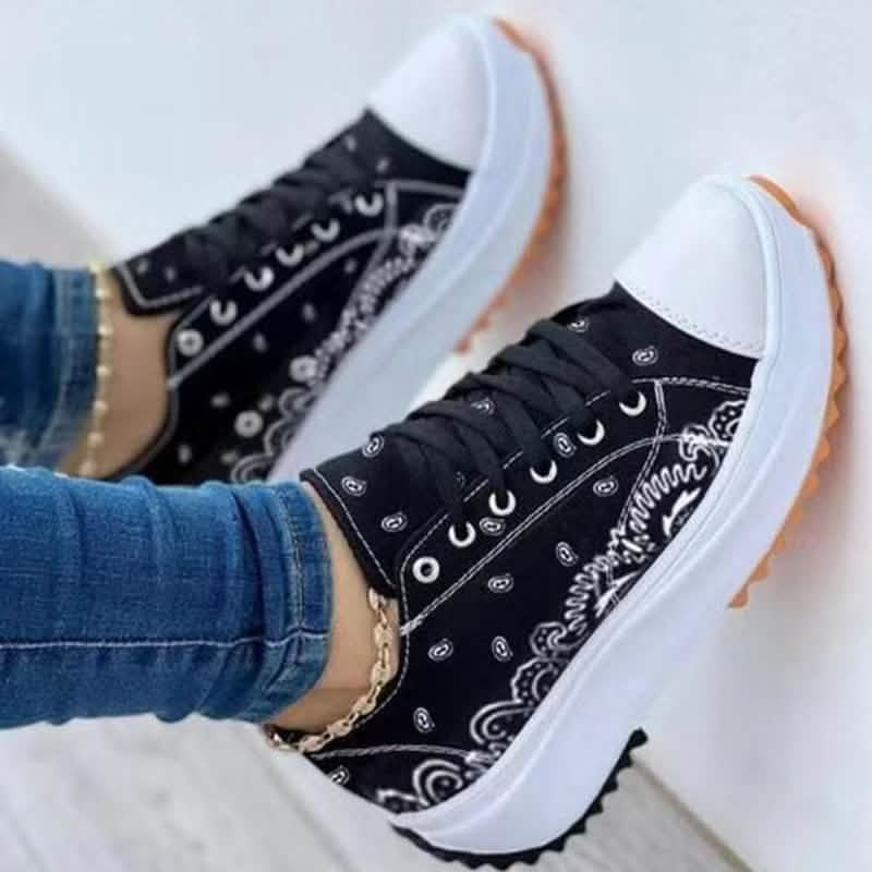 Trendy 2022 Women's Casual Sport Sneakers with Unique Patterns Silver Juneberry