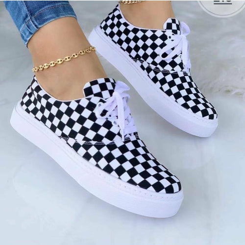 2022 Fashion Graffiti Women Sneakers Trainers Shoes Coffee Jasper