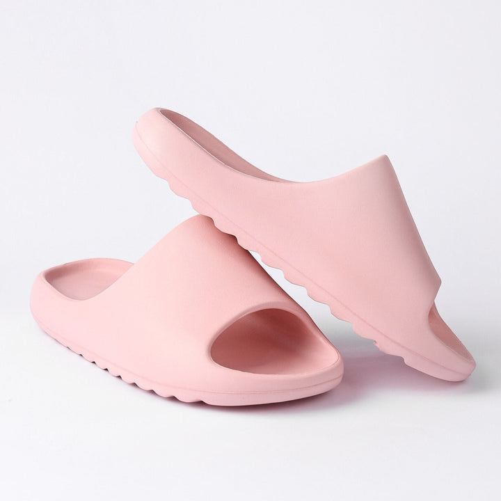 Cloud Pillow Slippers for Women - Pink Girl Slides,Shower Shoes for Coffee Jasper