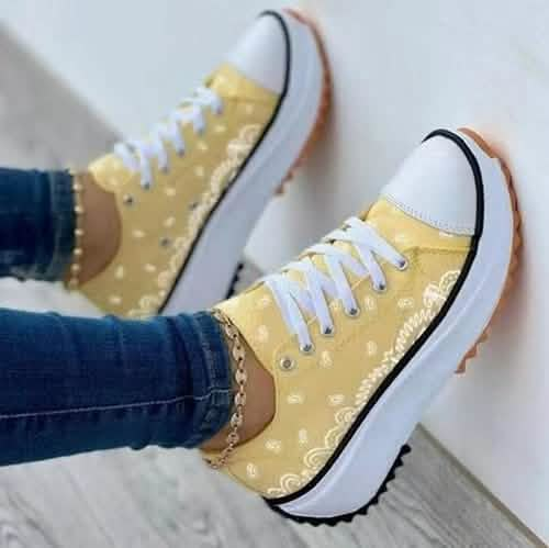 Trendy 2022 Women's Casual Sport Sneakers with Unique Patterns Silver Juneberry