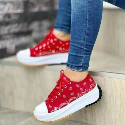 Trendy 2022 Women's Casual Sport Sneakers with Unique Patterns Silver Juneberry