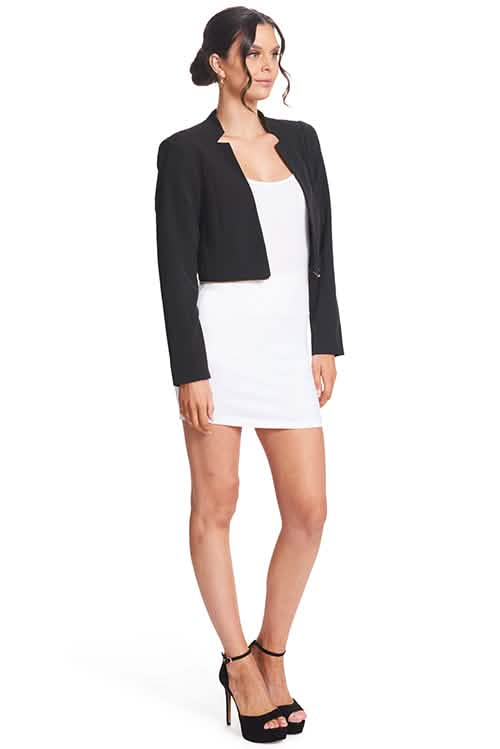 Transformative Zip-Style Notch Neck Blazer - Elevate Your Wardrobe! Peach Dionysus