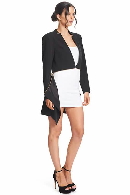 Transformative Zip-Style Notch Neck Blazer - Elevate Your Wardrobe! Peach Dionysus