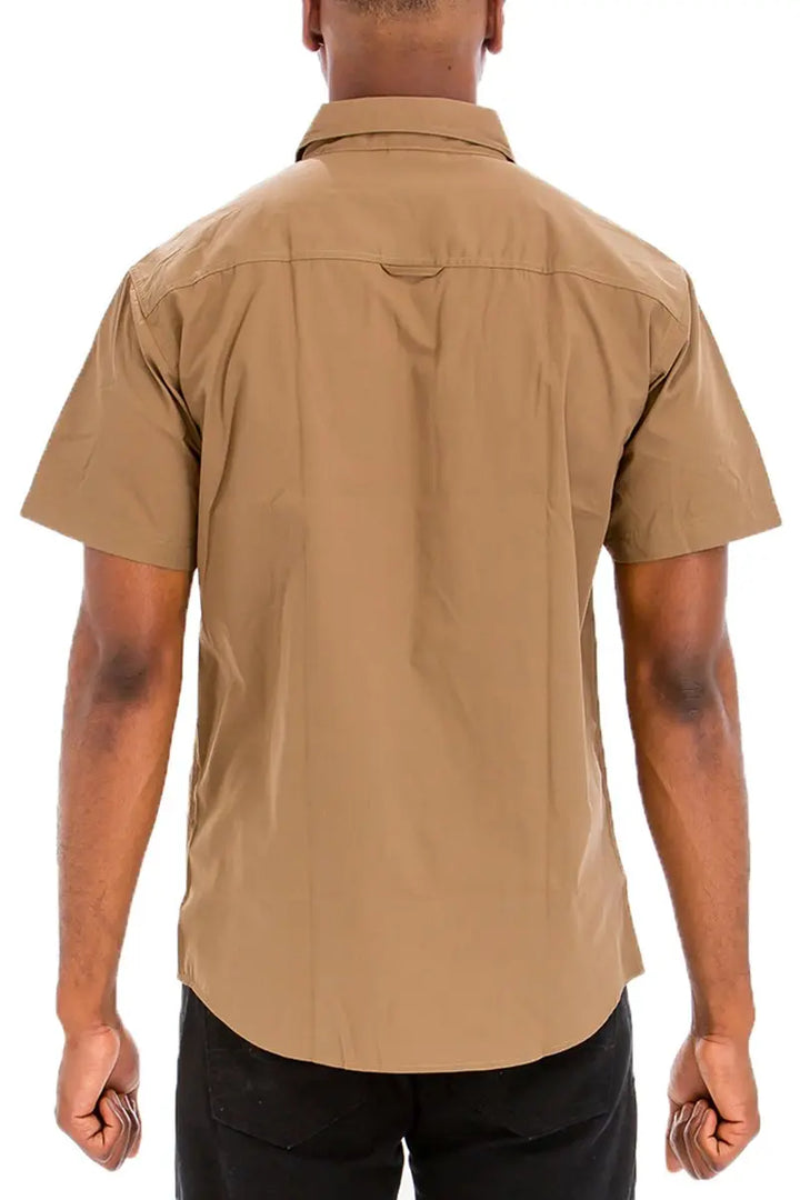 Timber Dual Pocket Short Sleeve Shirt Lime Milo