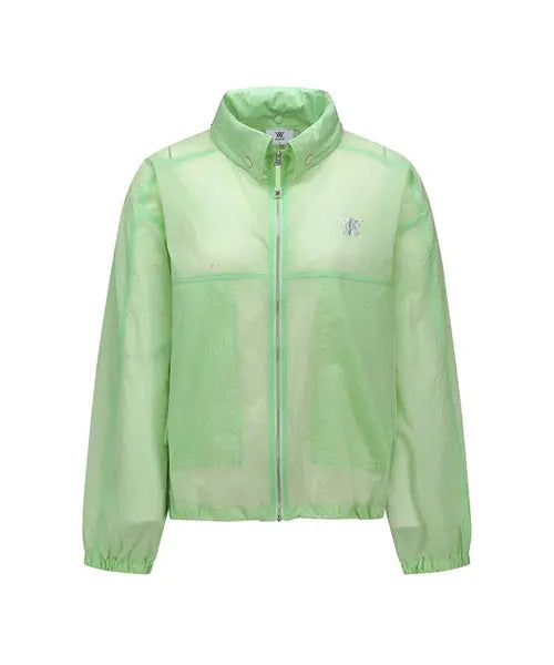 Women's Packable Stingray Fit Windbreaker with Customizable Hem Amethyst Lucy