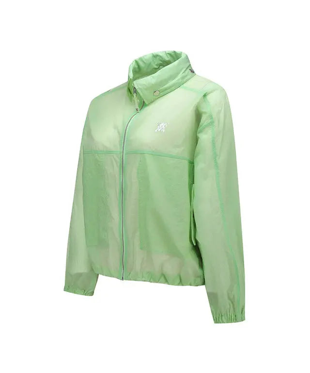 Women's Packable Stingray Fit Windbreaker with Customizable Hem Amethyst Lucy