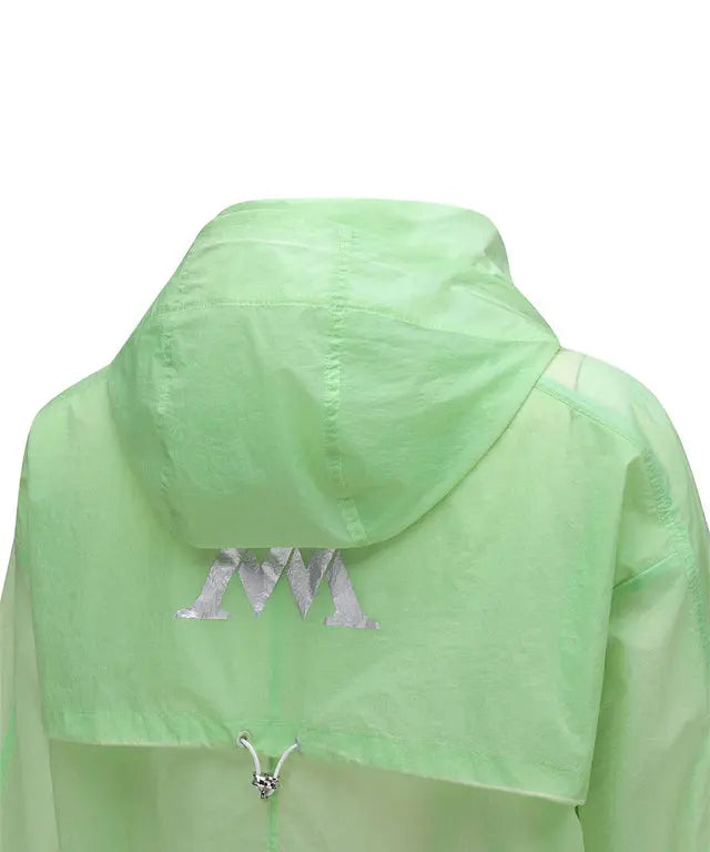 Women's Packable Stingray Fit Windbreaker with Customizable Hem Amethyst Lucy