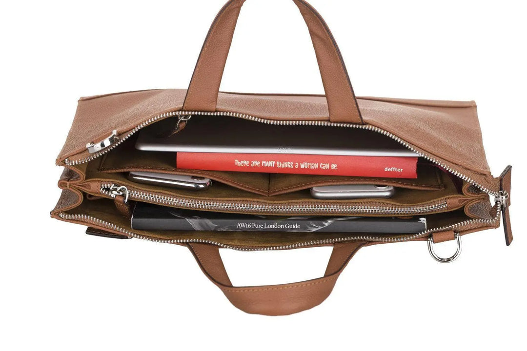 Canzo Leather Notebook Bags | Briefcases - Capri Clothes