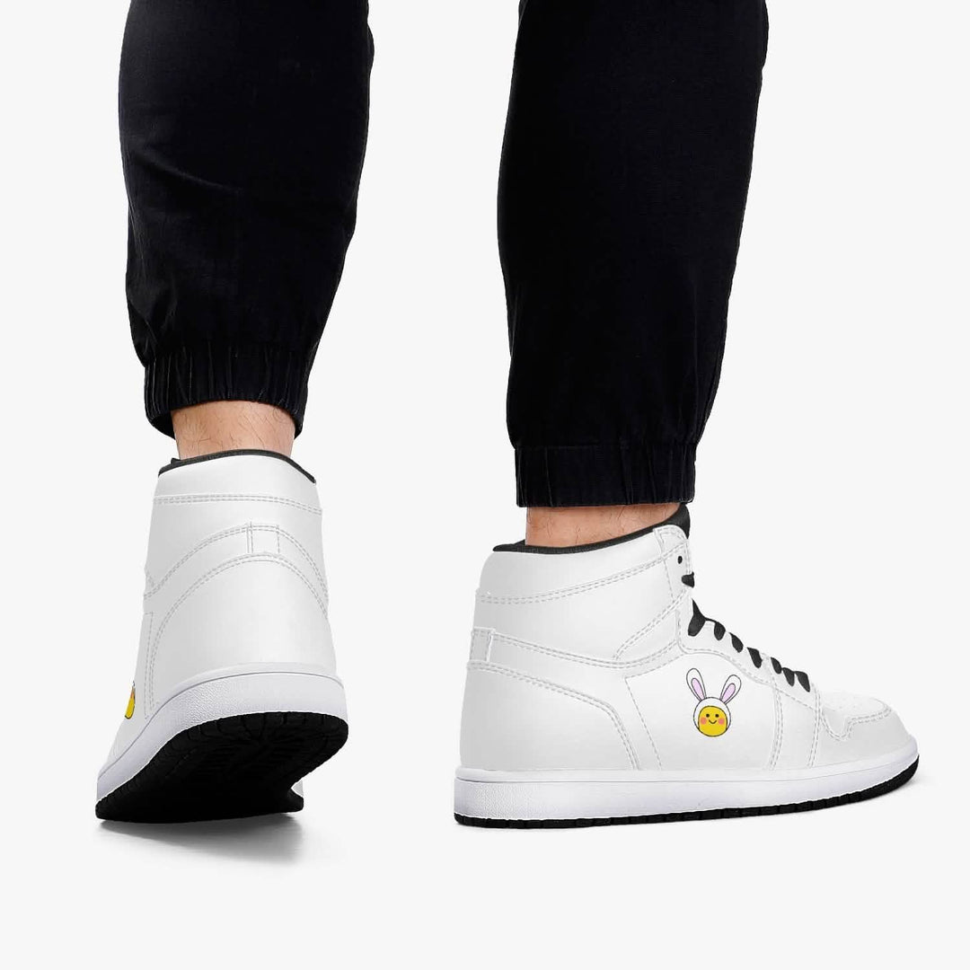 Jacki Easlick Luxe Bunny Premium High-Top Sneakers Yellow Eleusis