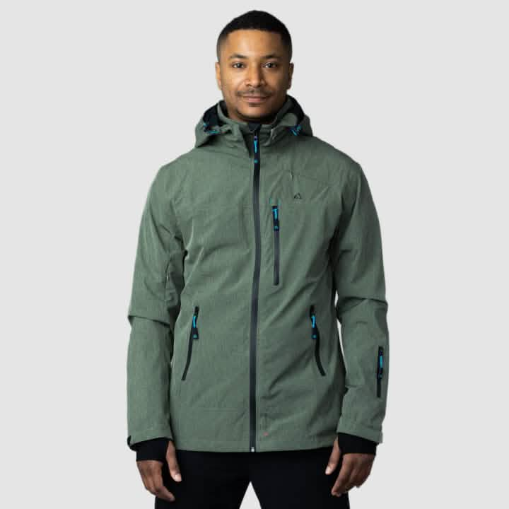 Adventure Ready 2.0 - Men's Eco Olive Green Jacket Rose Hemera