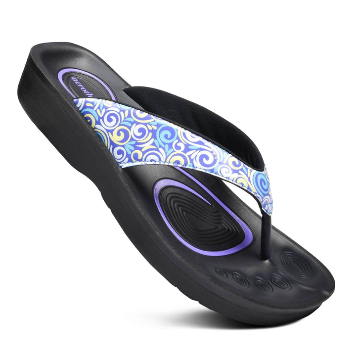 Aerothotic - Women’s Spiral Comfort Casual Slippers Amethyst Ganymede