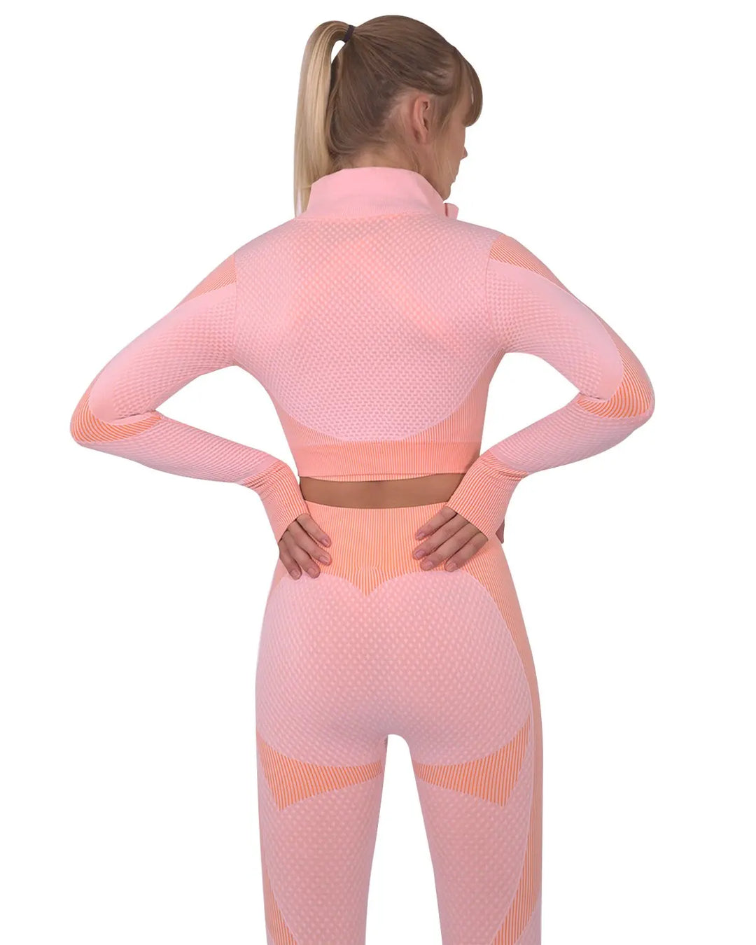 Chic Activewear Zip-Up Jacket in Vibrant Pink Lazurite