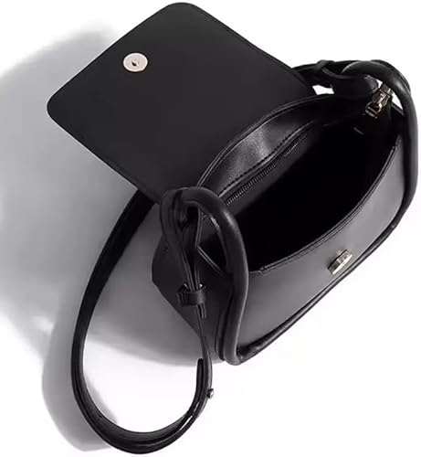 Women's Small Square Bags Versatile Shoulder Strap- Black Chocolate Helen