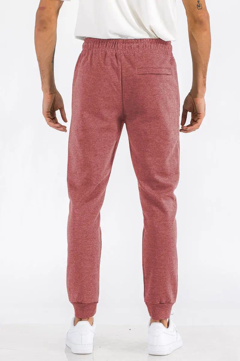 Heathered Cotton Lounge Pants Lime Milo