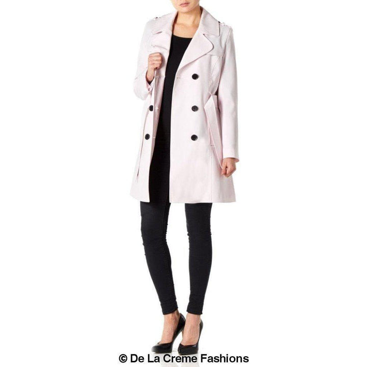 Spring/Summer Military Double Breasted Trench Coat (9049-SP) Rose Eleusis