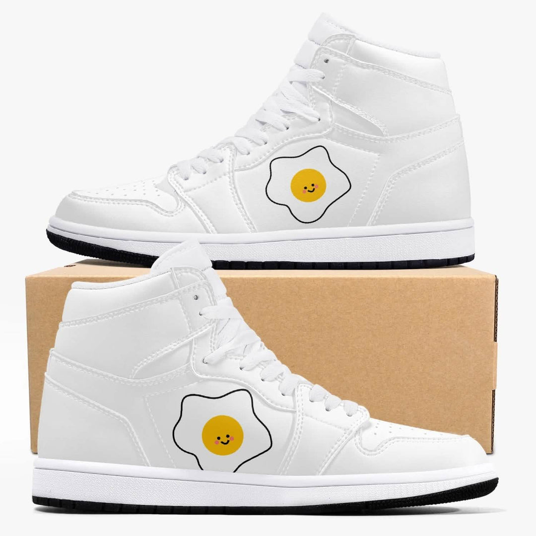 Jacki Easlick Luxe High-Top Leather Sneakers Yellow Eleusis