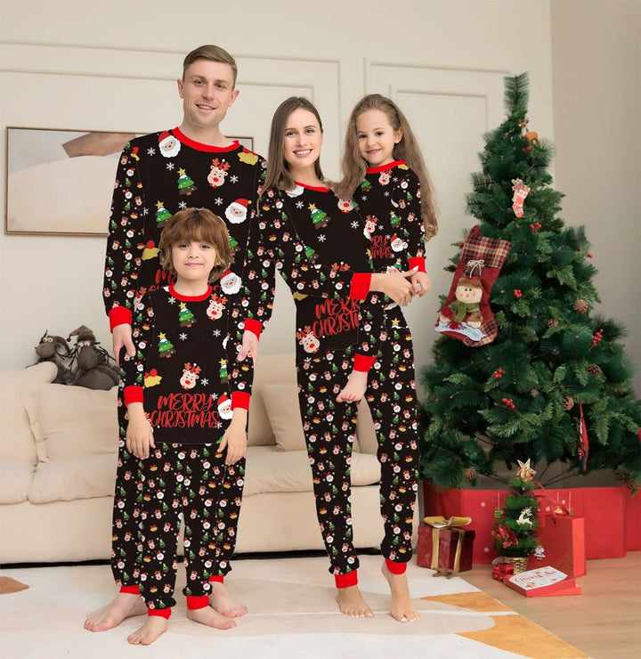 Cozy Family Christmas Matching Pajama Set - Holiday Sleepwear for All Ages Pink Lucy