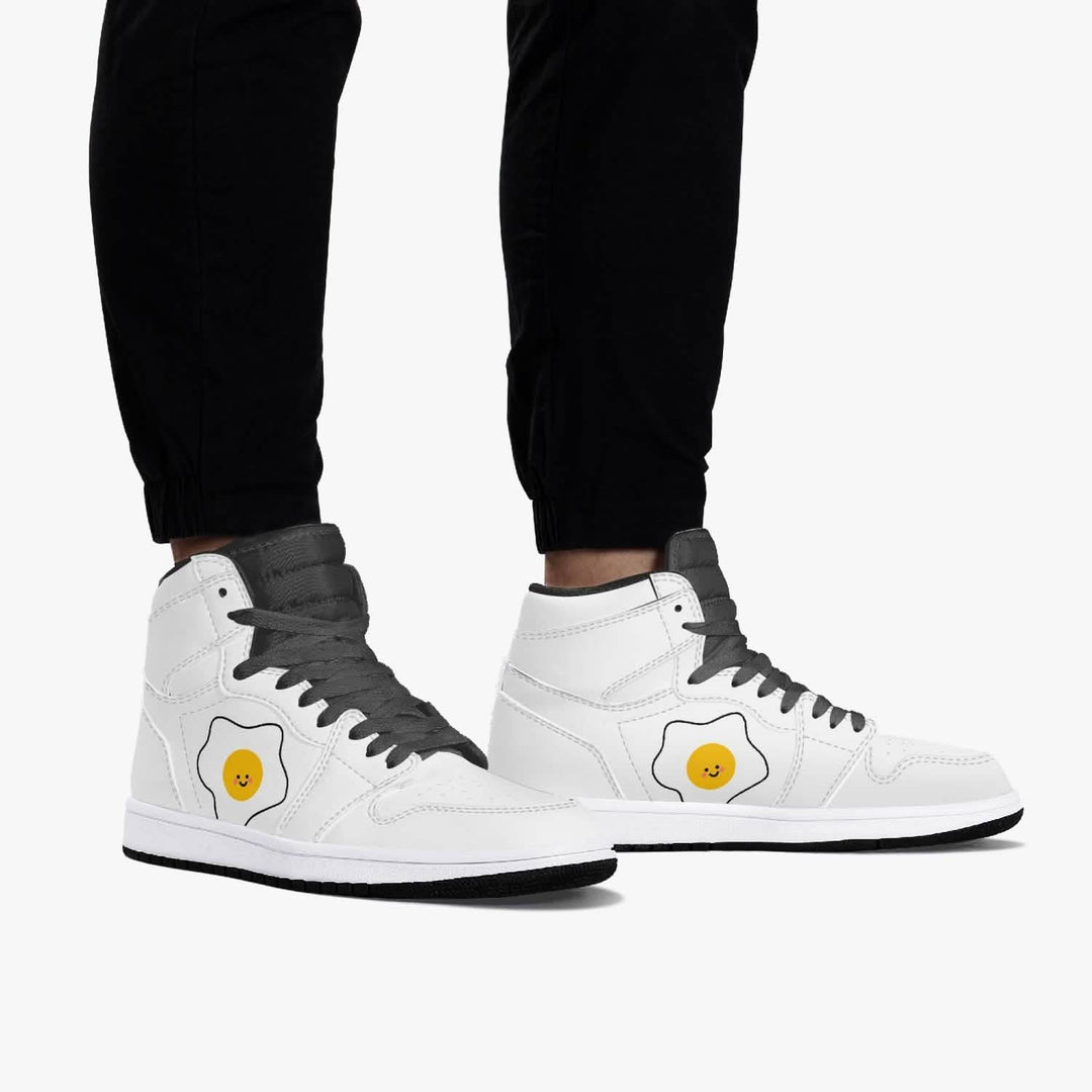 Jacki Easlick Luxe High-Top Leather Sneakers Yellow Eleusis