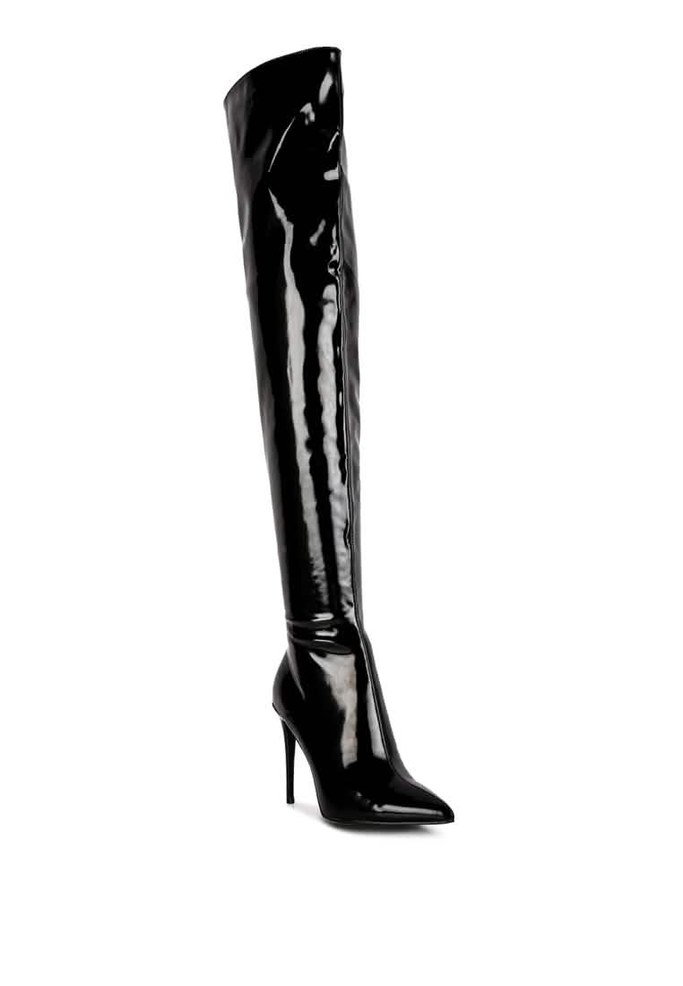 Chic Stiletto Over-the-Knee Boots Ruby Smudge