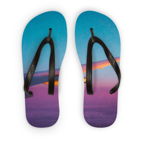 Flying Alone Adult Flip Flops Scorpius