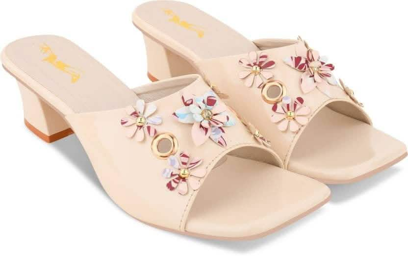 Elegant Off White Heeled Sandals for Women Lilac Sooty