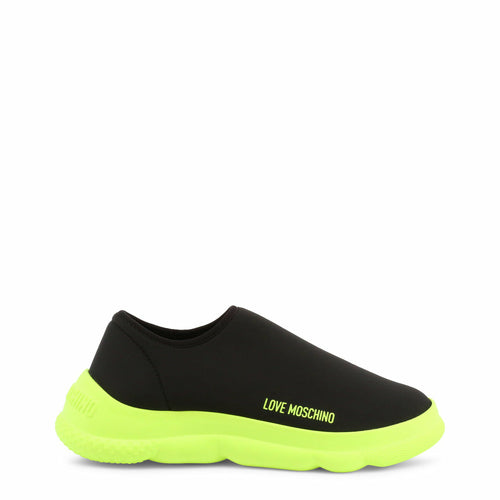 Neon Green Slip-On Shoes Burgundy Hera