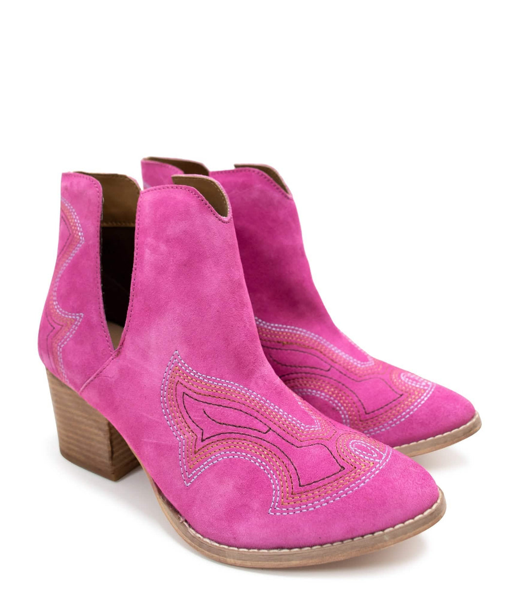 Magenta Journee Ankle Booties - Stylish Comfort with a Western Twist Copper Maple