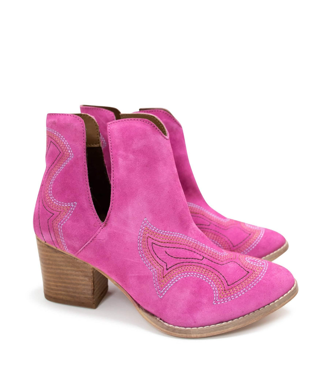 Magenta Journee Ankle Booties - Stylish Comfort with a Western Twist Copper Maple