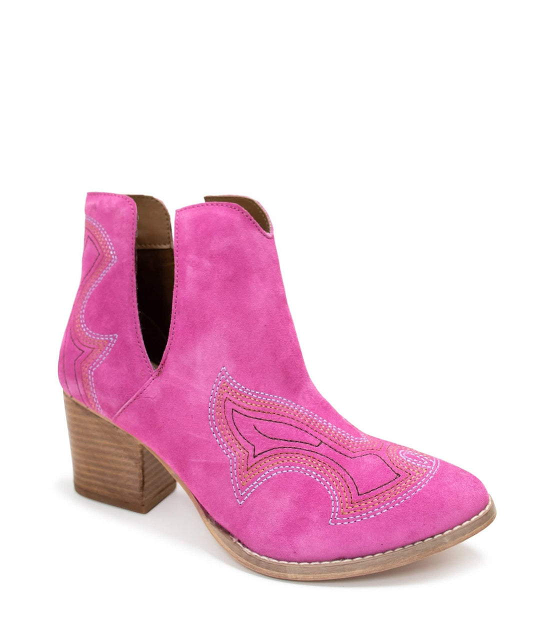 Magenta Journee Ankle Booties - Stylish Comfort with a Western Twist Copper Maple