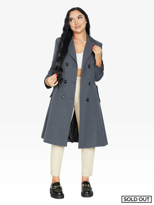 Spring/Summer Double Breasted Trench Mac Coat (1201-SP) Rose Eleusis