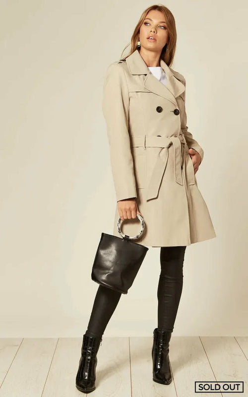 Spring/Summer Military Double Breasted Trench Coat (9049-SP) Rose Eleusis