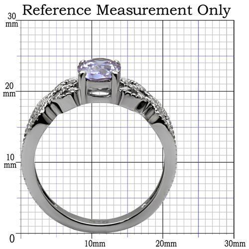 TK079 - High polished (no plating) Stainless Steel Ring with AAA Grade Turquoise Tiger